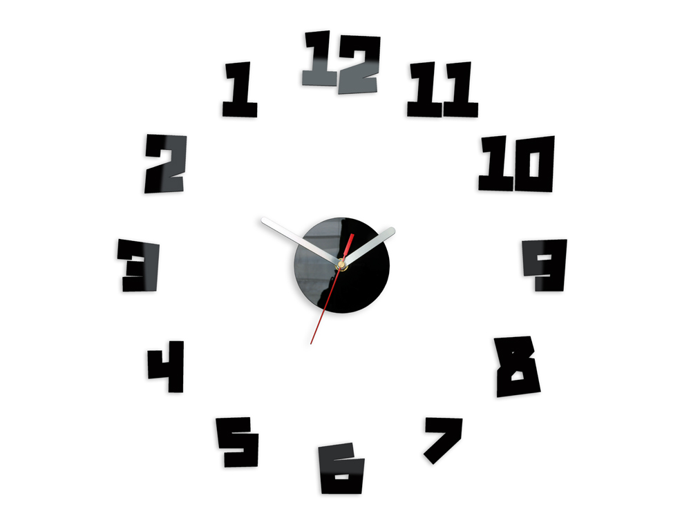 Moderní nástěnné hodiny CRAZY CLOCK - BACK IN TIME NH030