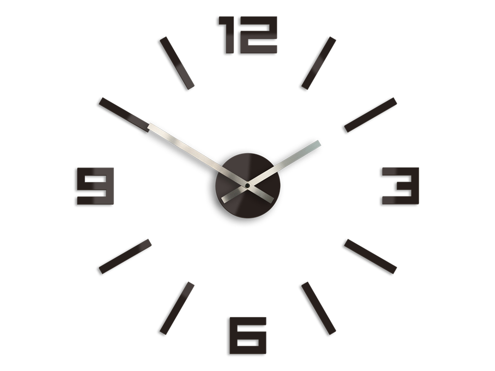 Moderní nástěnné hodiny ARABIC WENGE HMCNH056-wenge