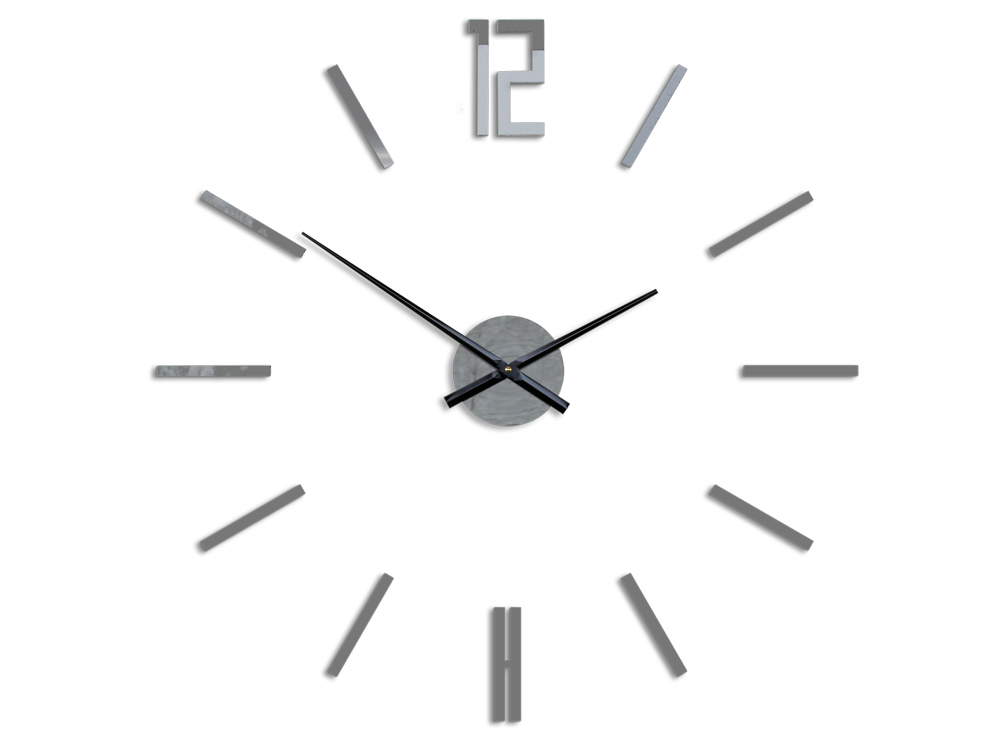 Moderní nástěnné hodiny CARLO GRAY HMCNH057-gray