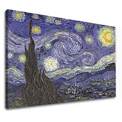 Obraz na plátně Vincent van Gogh - Hvězdná noc