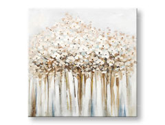 Malovaný obraz na stěnu KVĚTINY 1 dílný CWF1377WE1 - 70x70 cm